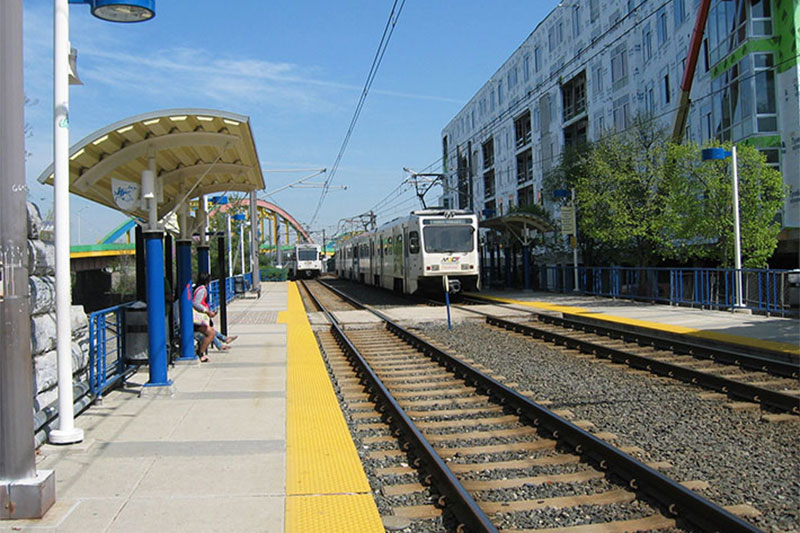 Light Rail at Mount Royal Station